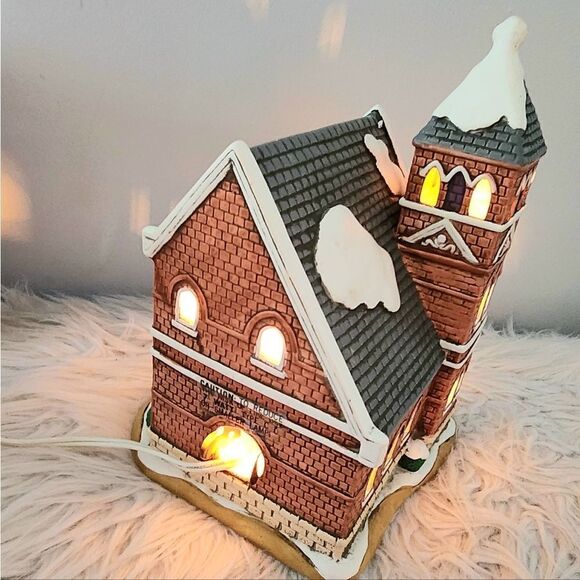 Lefton Colonial Village vintage 1991 Main Street Church #00230 - Picture 8 of 11